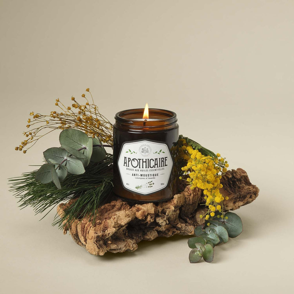 Bougie Huile Essentielle Anti - moustiques - La Belle Mèche