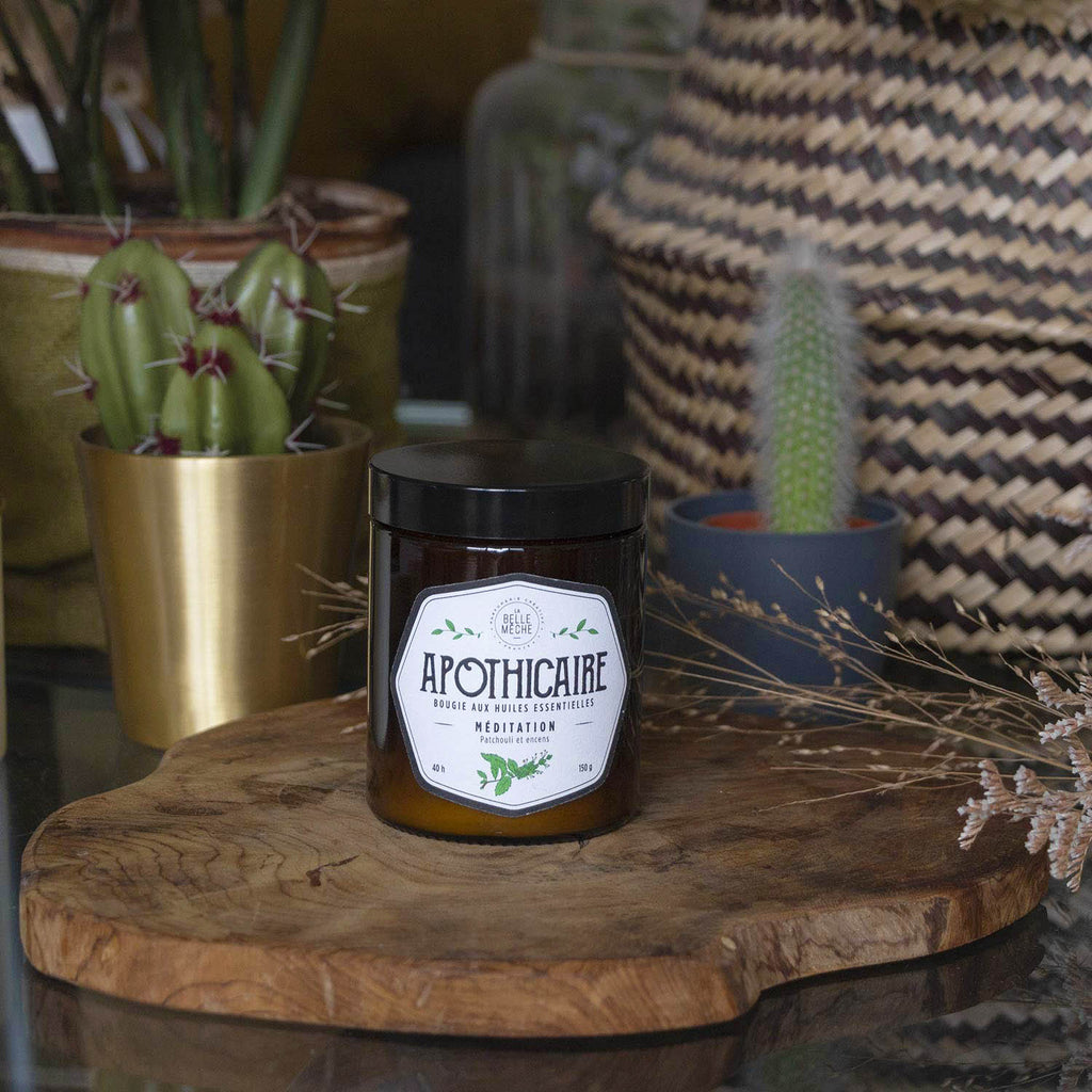 Bougie Huile Essentielle Méditation - La Belle Mèche