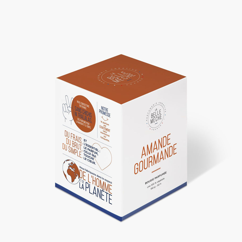 Bougie Parfumée Amande Gourmande - La Belle Mèche