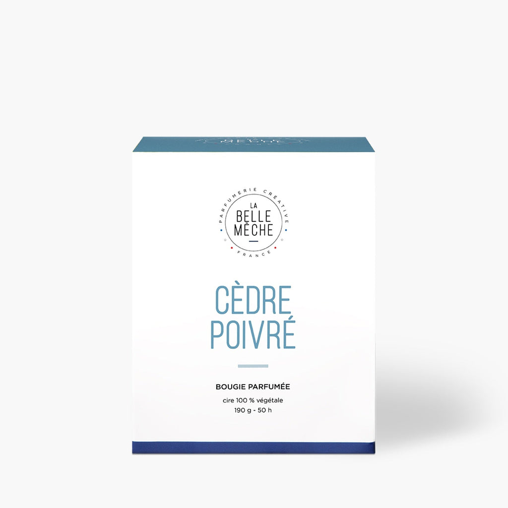 Bougie Parfumée Cèdre Poivré - La Belle Mèche