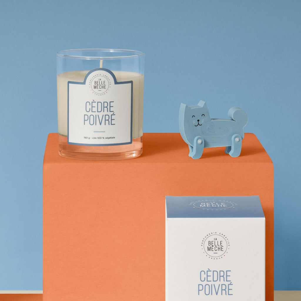 Bougie Parfumée Cèdre Poivré - La Belle Mèche