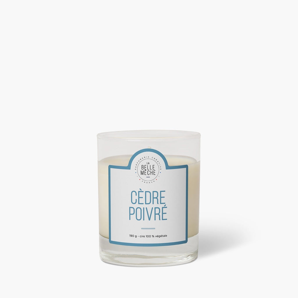 Bougie Parfumée Cèdre Poivré - La Belle Mèche
