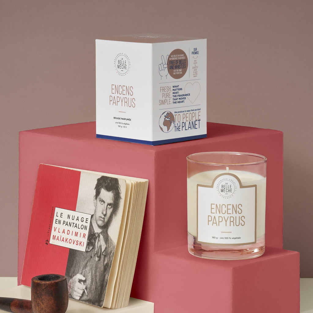 Bougie Parfumée Encens Papyrus - La Belle Mèche