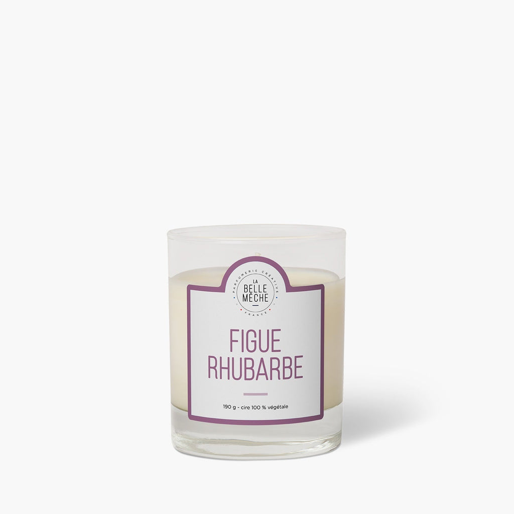 Bougie Parfumée Figue Rhubarbe - La Belle Mèche