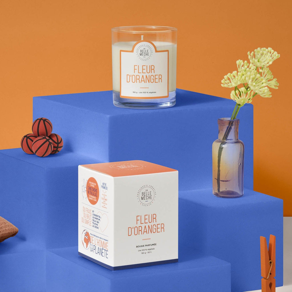 Bougie Parfumée Fleur d'Oranger - La Belle Mèche