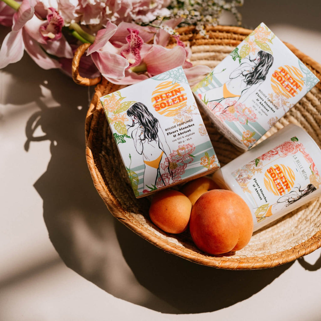 Bougie Parfumée Illustrée Plein Soleil - La Belle Mèche