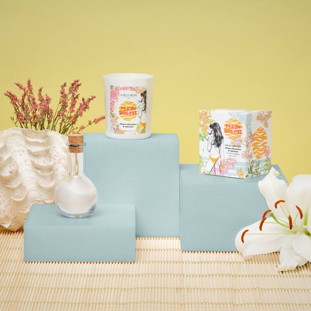 Bougie Parfumée Illustrée Plein Soleil - La Belle Mèche