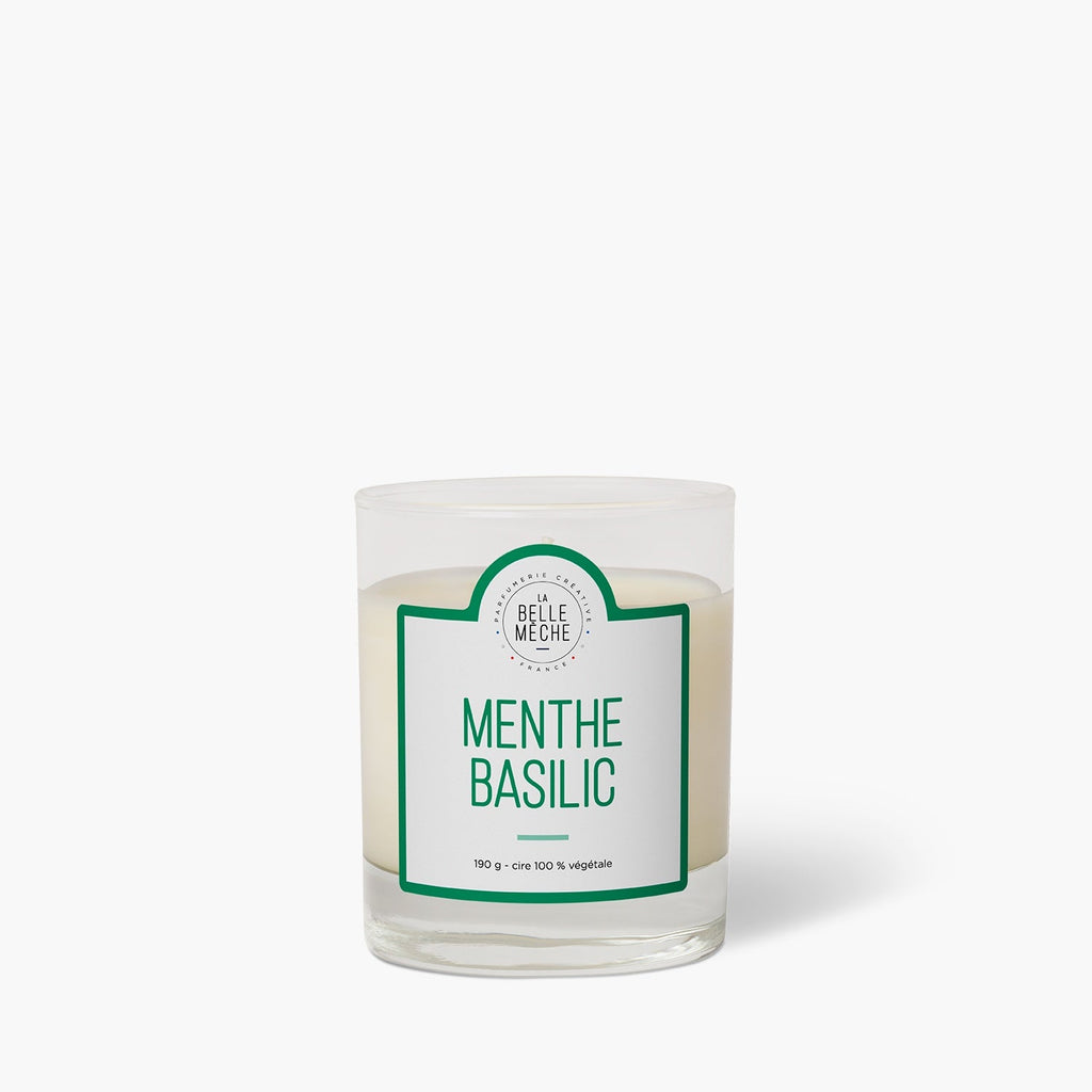 Bougie Parfumée Menthe Basilic - La Belle Mèche