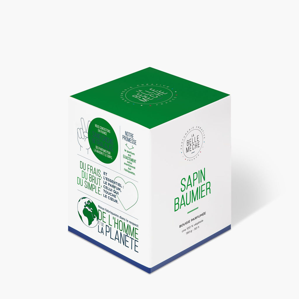 Bougie Parfumée Sapin Baumier - La Belle Mèche