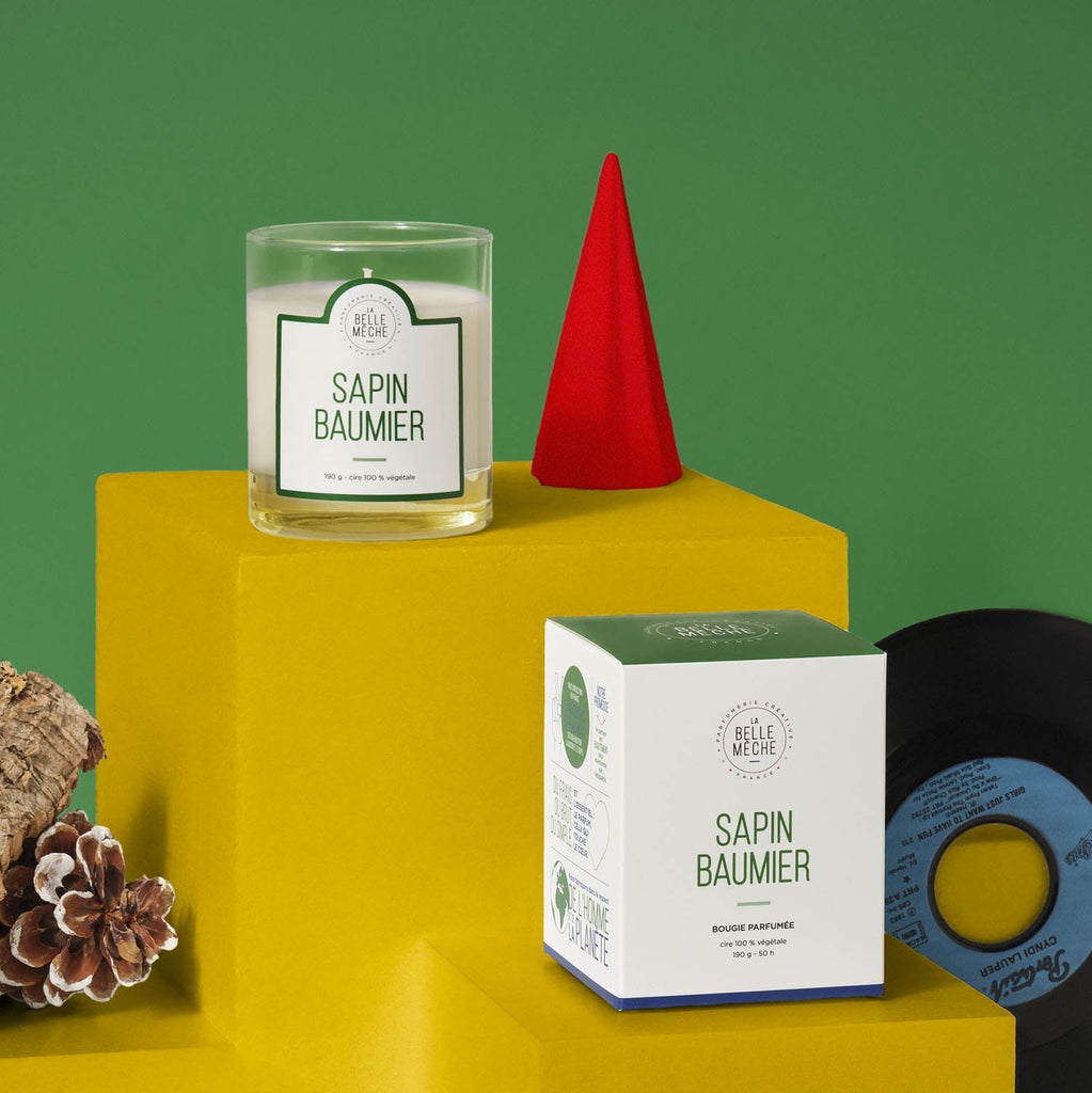 Bougie Parfumée Sapin Baumier - La Belle Mèche