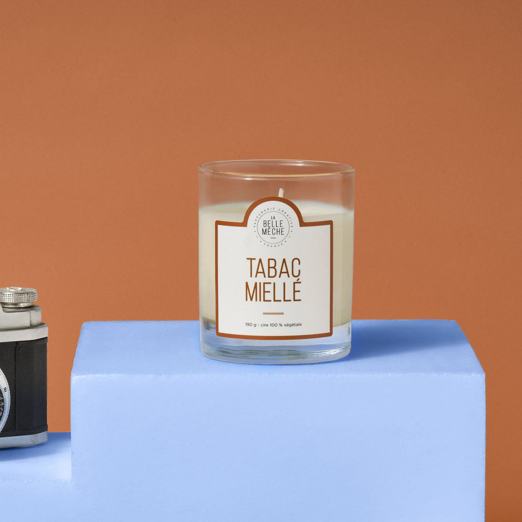 Bougie Parfumée Tabac Miellé - La Belle Mèche