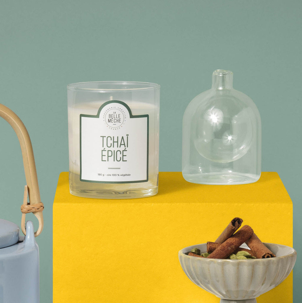 Bougie Parfumée Tchaï Épicé - La Belle Mèche