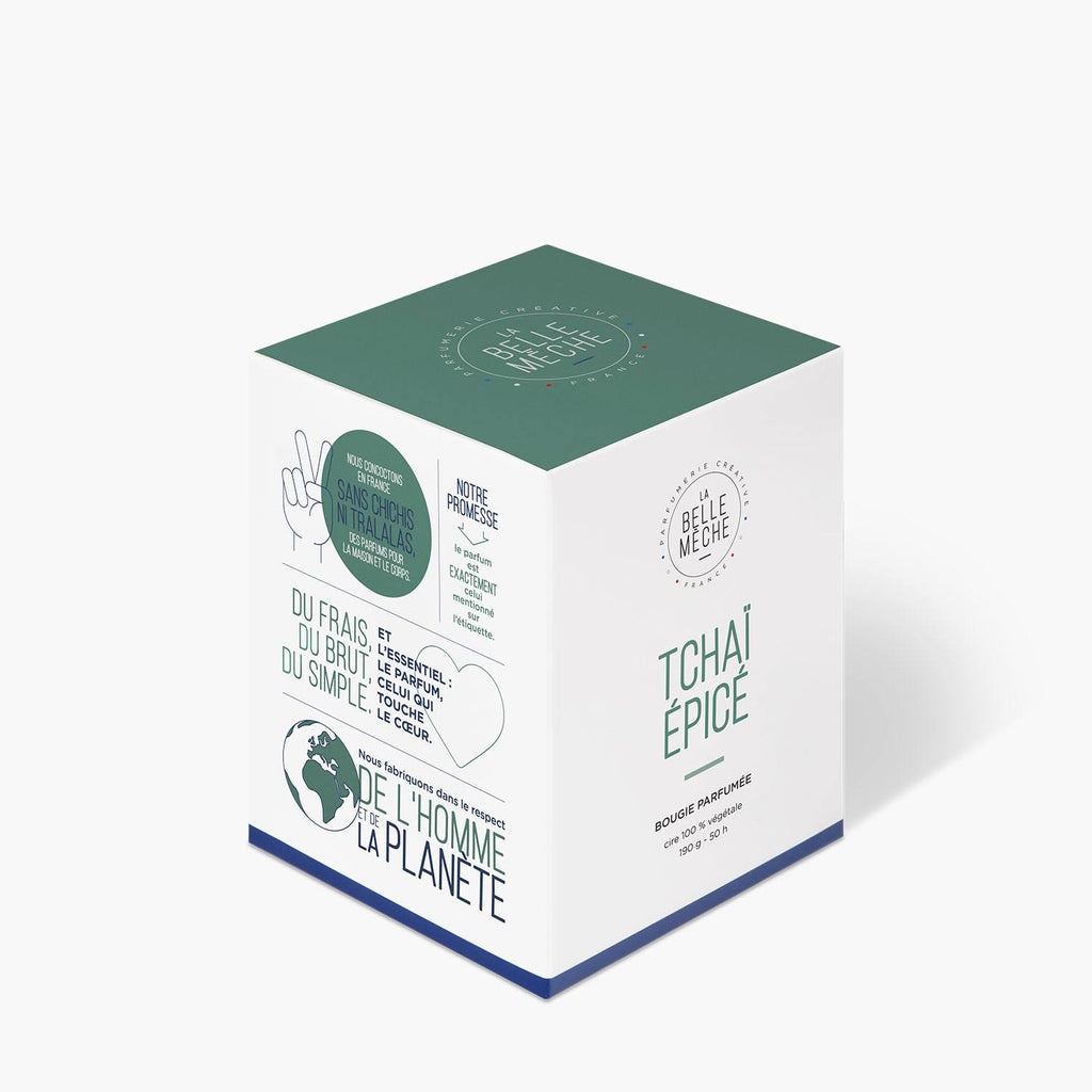 Bougie Parfumée Tchaï Épicé - La Belle Mèche