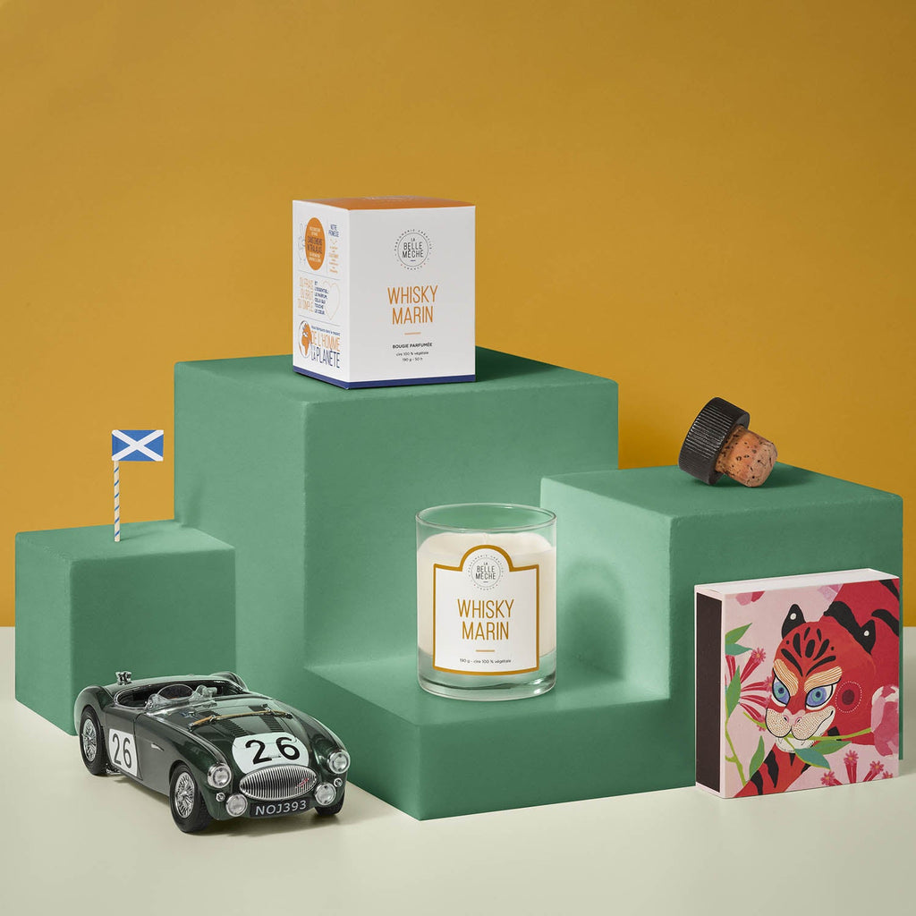 Bougie Parfumée Whisky Marin - La Belle Mèche