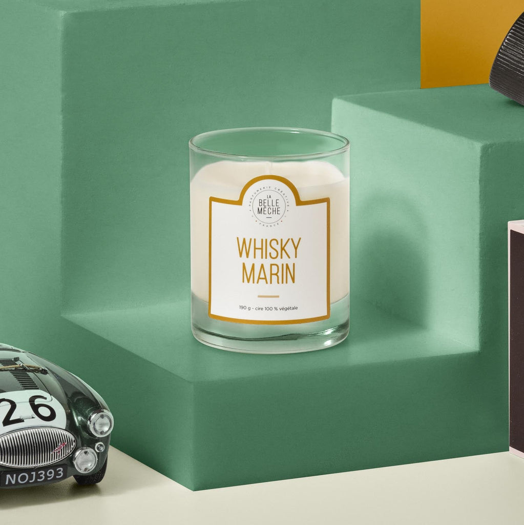 Bougie Parfumée Whisky Marin - La Belle Mèche