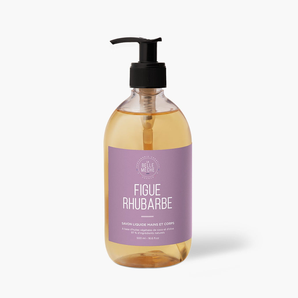 Duo Figue Rhubarbe (bougie + savon) - La Belle Mèche
