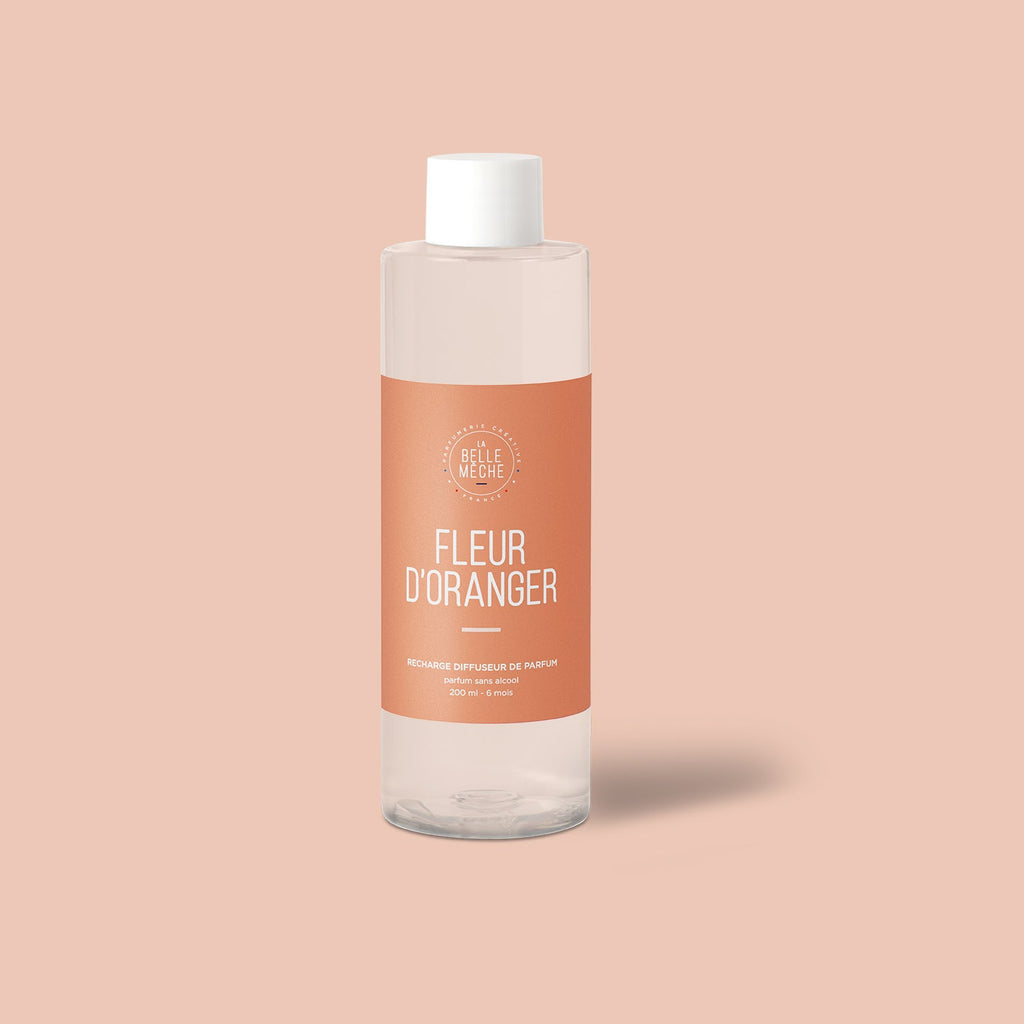Recharge Diffuseur Fleur d'Oranger et 10 tiges - La Belle Mèche