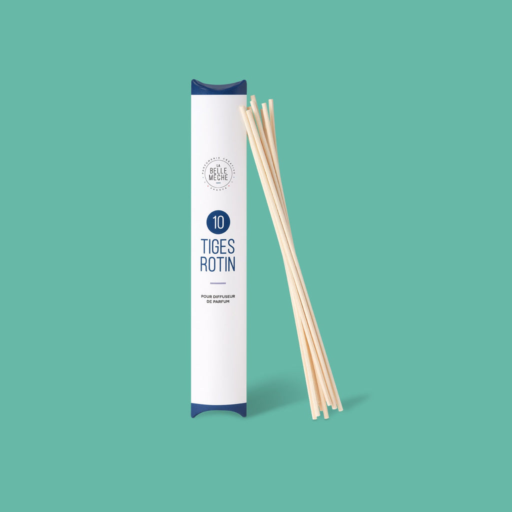 Recharge Diffuseur Menthe Basilic et 10 tiges - La Belle Mèche