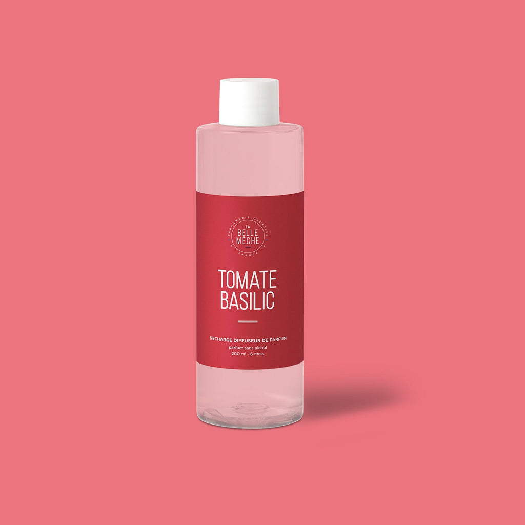 Recharge Diffuseur Tomate Basilic et 10 tiges - La Belle Mèche