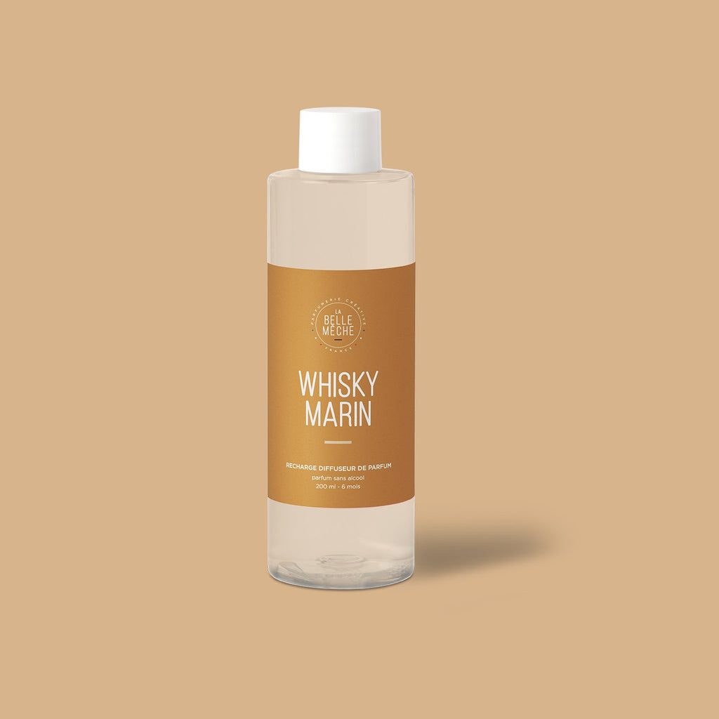 Recharge Diffuseur Whisky Marin et 10 tiges - La Belle Mèche